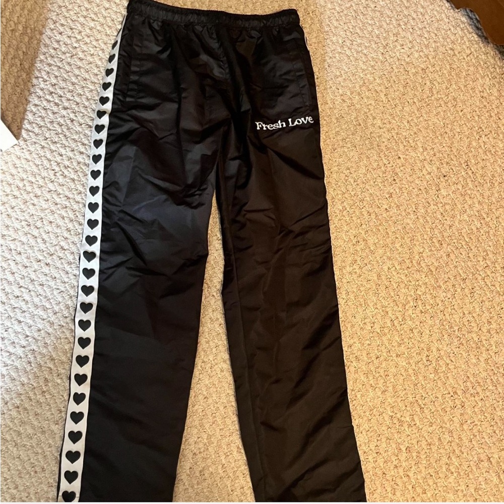 Fresh Love Black Track Pants